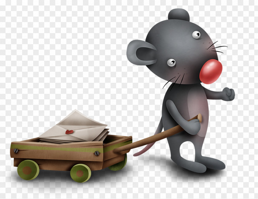 Valentine's Day Paper Rat PNG