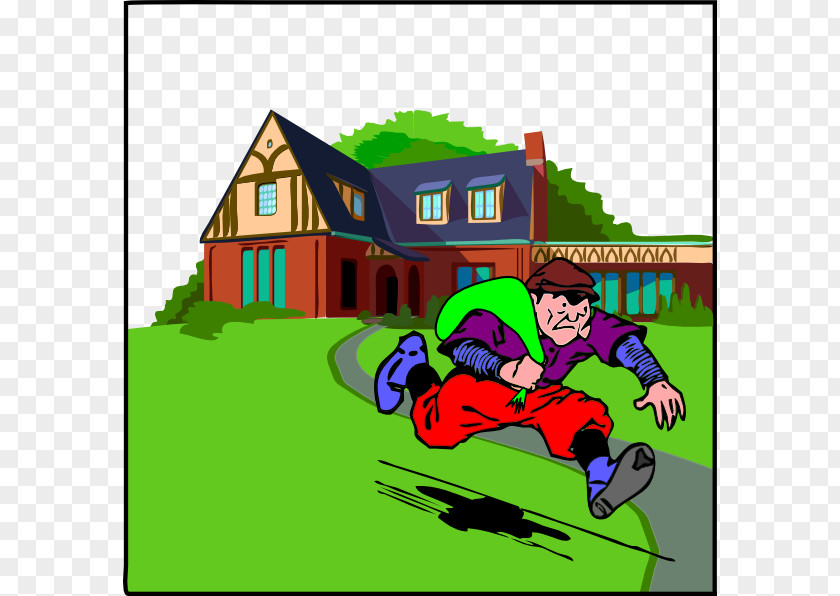 Cartoon Robber Robbery House Theft Clip Art PNG