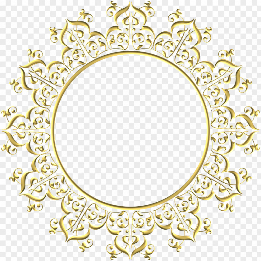 Gold Clip Art Picture Frames Pattern PNG