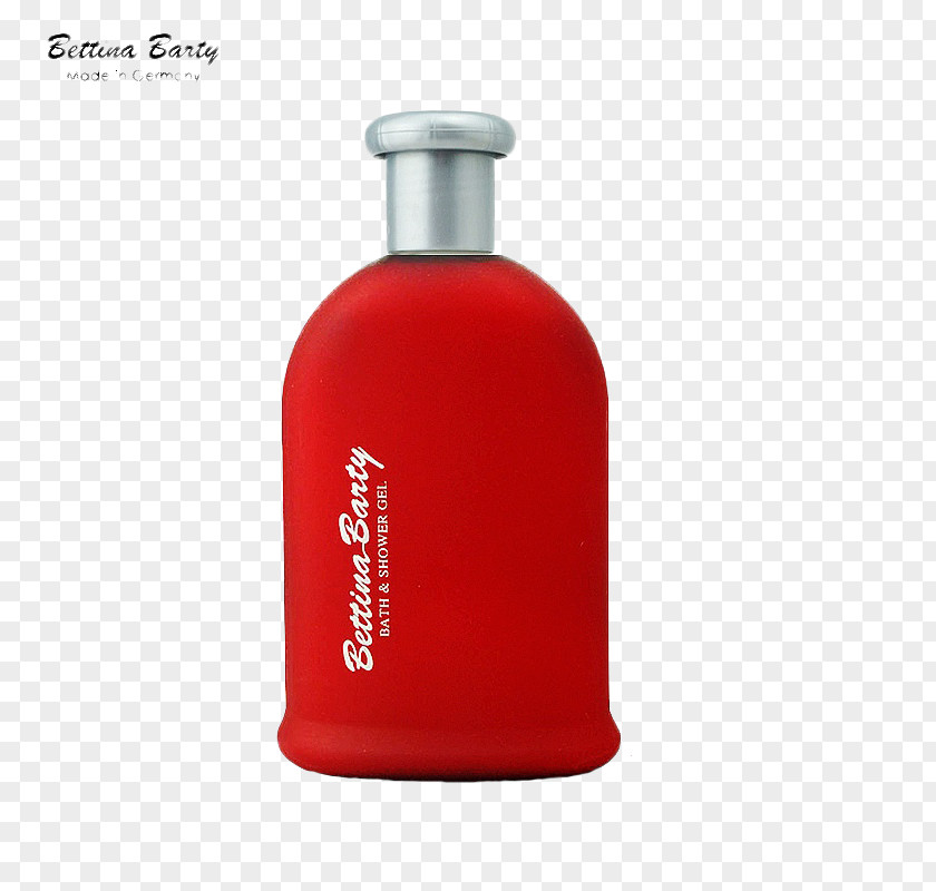 Red Frosted Bottle Shampoo Glass PNG
