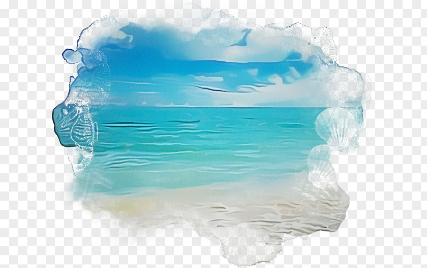 Cloud Ice Aqua Turquoise Water Sky PNG