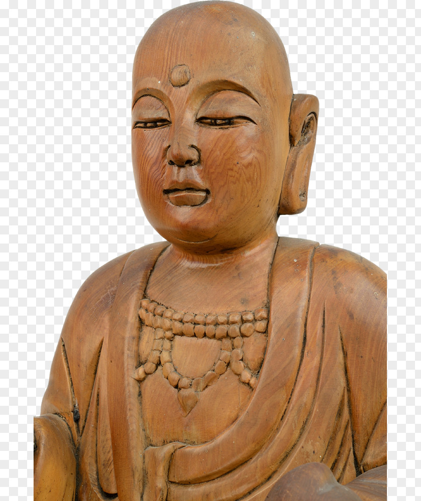 Gautama Buddha Classical Sculpture Forehead Figurine PNG
