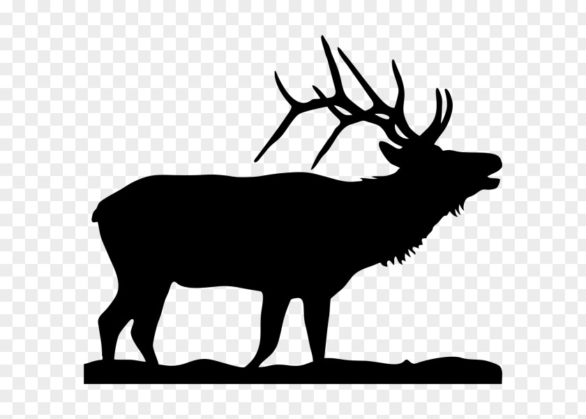 Silhouette Elk Moose Clip Art PNG
