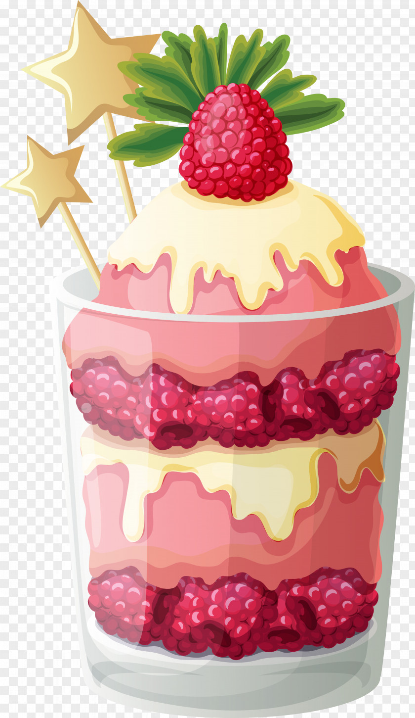 Sundae Ice Cream Clip Art Parfait Dessert Cupcake PNG