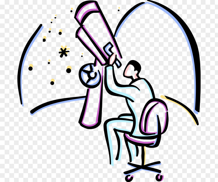 Astronomer Clip Art Illustration Image Vector Graphics Astronomy PNG