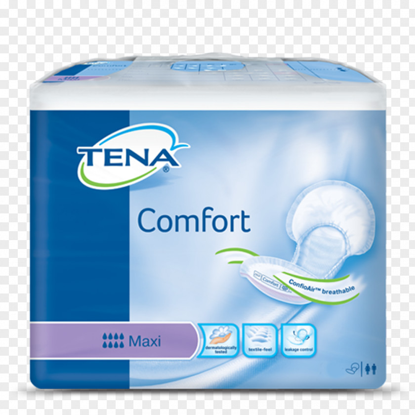 Comfort TENA Incontinence Pad Urinary Health Care PNG