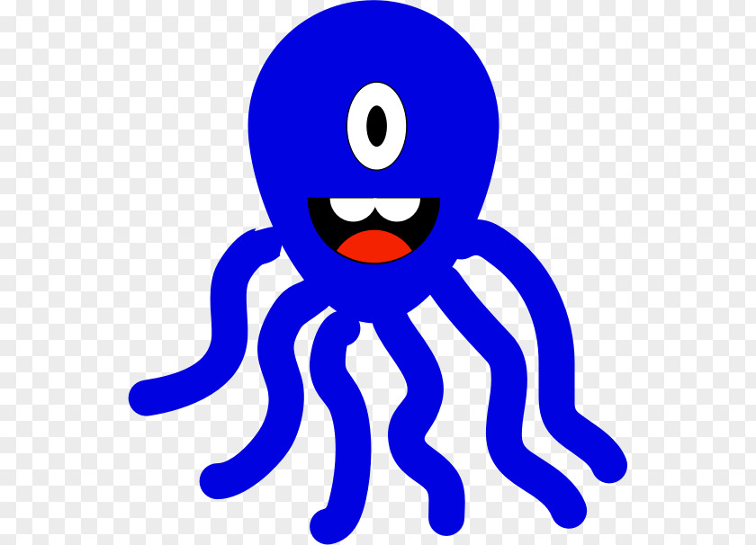 Smiley Octopus Line Text Messaging Clip Art PNG