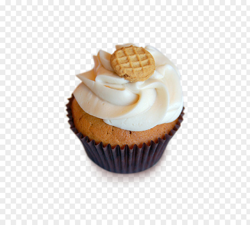 Vanilla Cupcake Buttercream Praline Muffin PNG