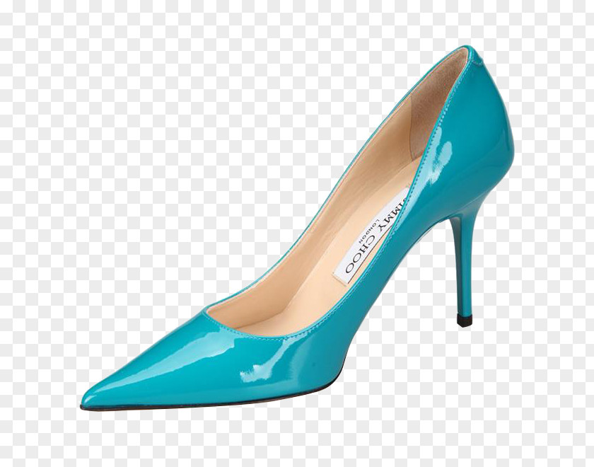 Blue Lady High Heels Shoe High-heeled Footwear Designer Absatz PNG
