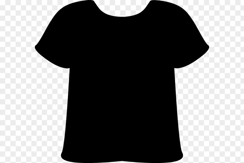 M T-shirt Shoulder Sleeve Black & White PNG