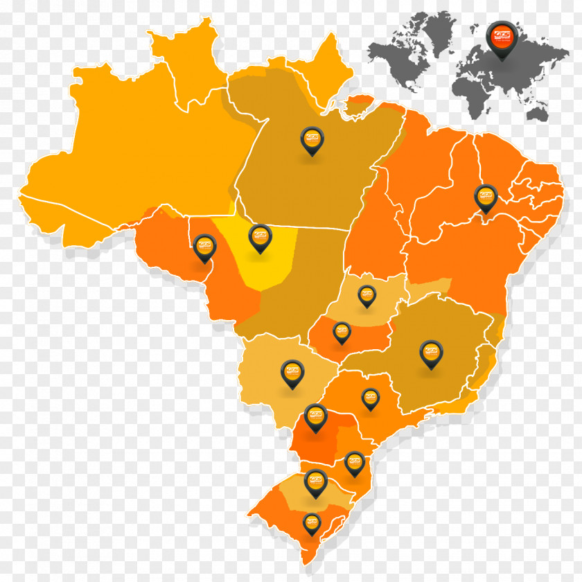 Map Brazil World PNG