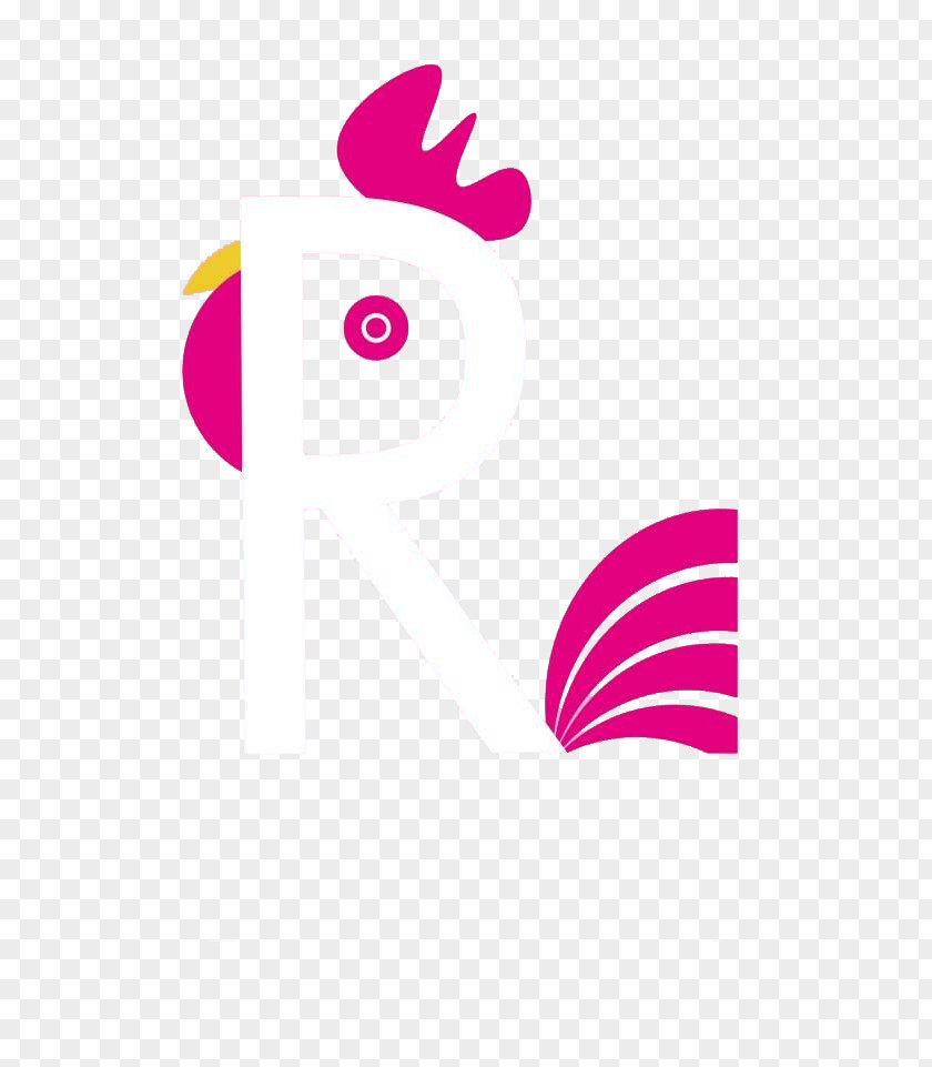 R-letter Chicken Rooster Chinese New Year Letter Envelope PNG