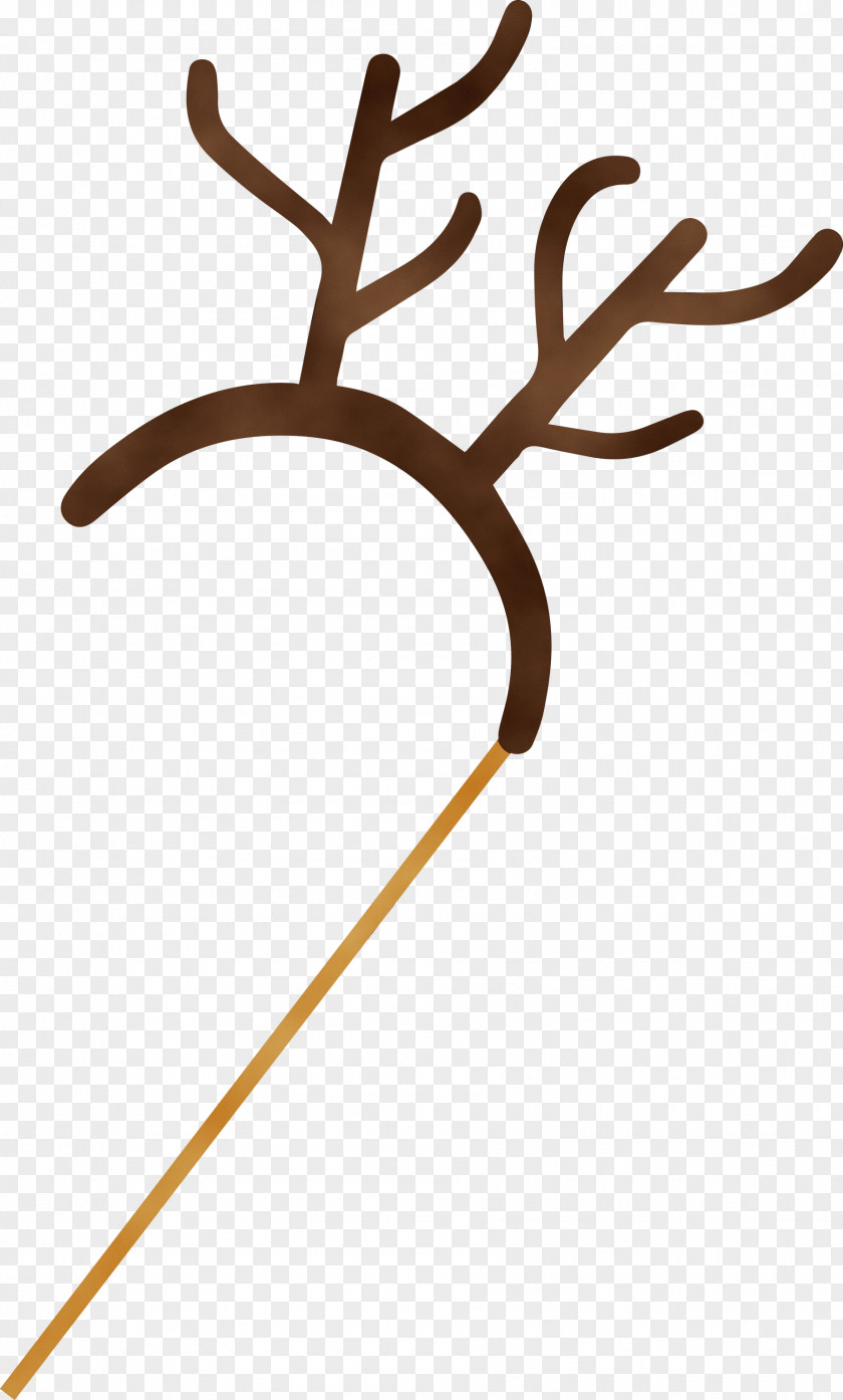 Deer Plant Stem Antler Line Meter PNG