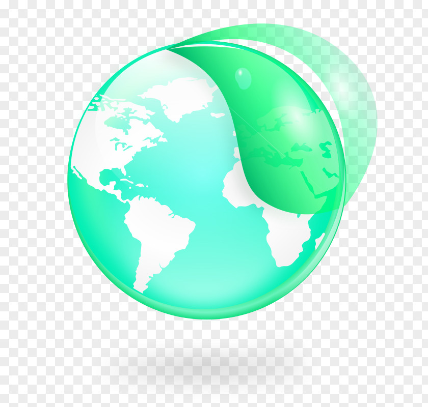 Eco Leaf Globe World Map Earth PNG