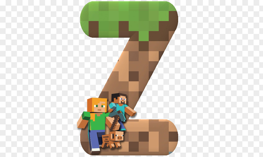 Mines Minecraft Z Letter Alphabet PNG