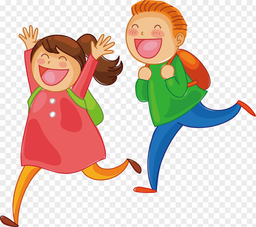 Children Running Cartoon Child Clip Art PNG