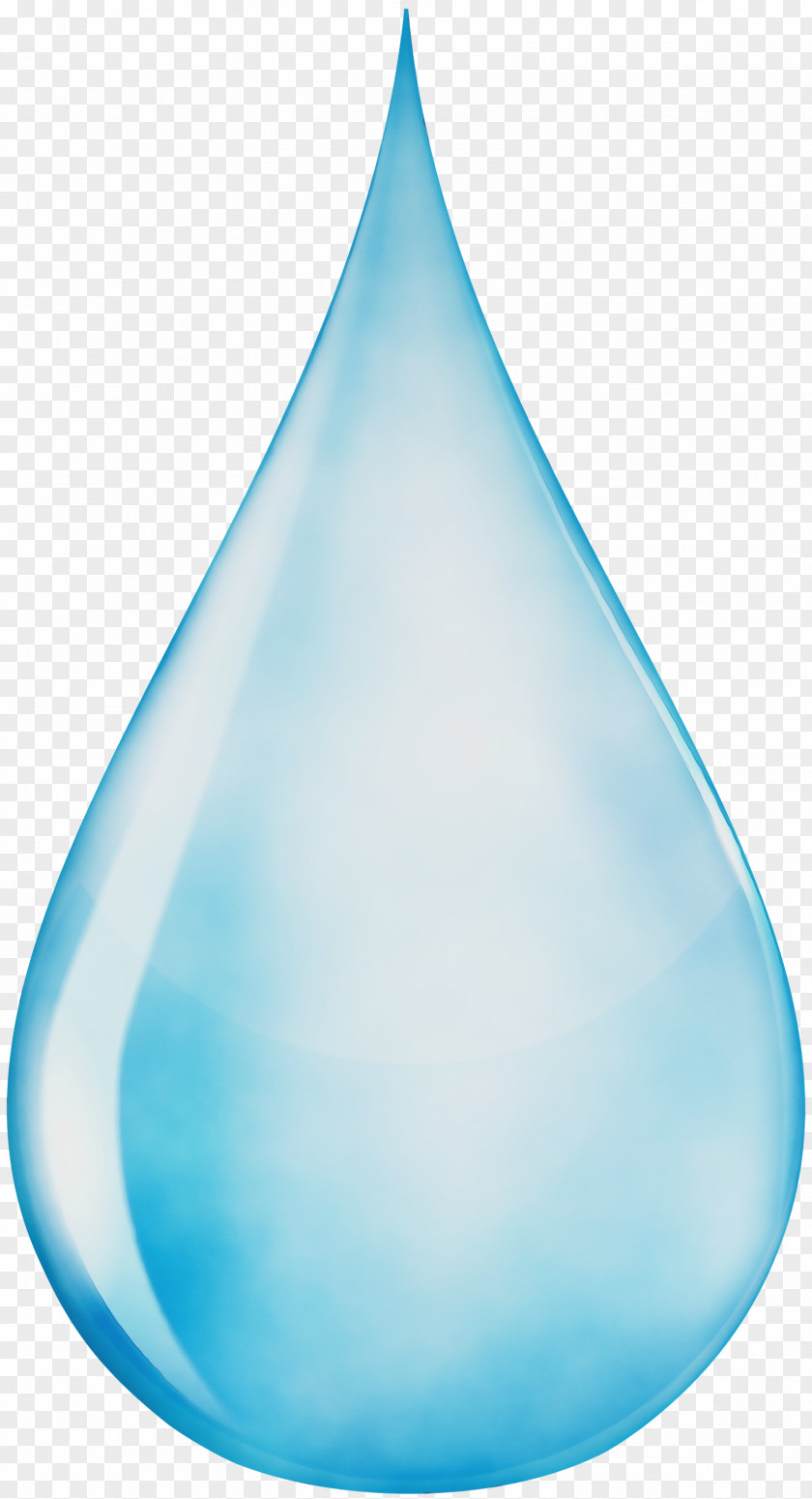 Cone Aqua Water Blue Drop PNG