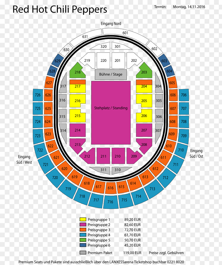 Hot Chili Lanxess Arena El Dorado World Tour Starboy: Legend Of The Fall Concert Ticket PNG