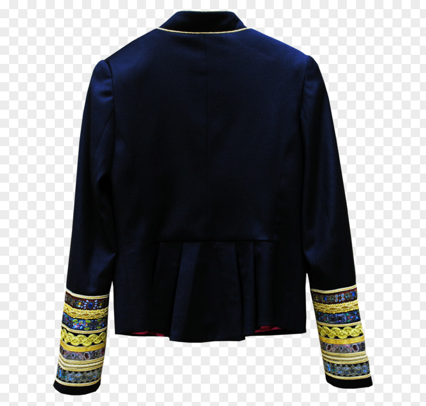 Jacket Outerwear Sleeve Electric Blue PNG