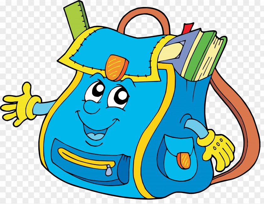 School Bag Backpack Clip Art PNG