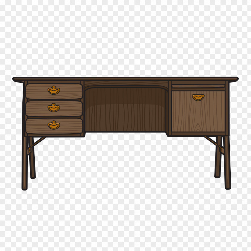 Table Desk Bedside Tables Drawer Furniture PNG