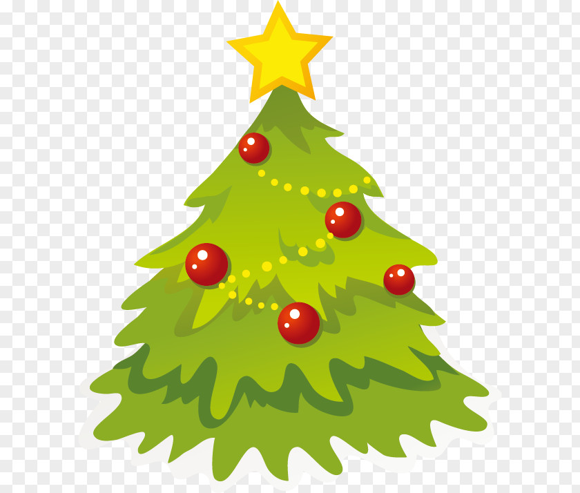 Vector Christmas Tree Clip Art PNG