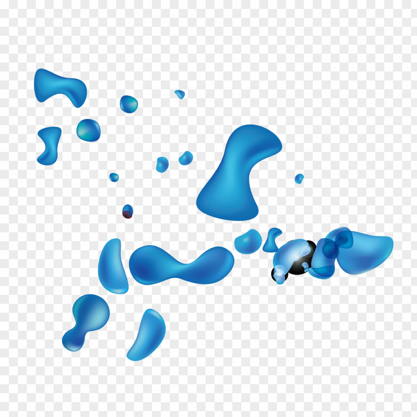 Blue Wave Euclidean Vector PNG