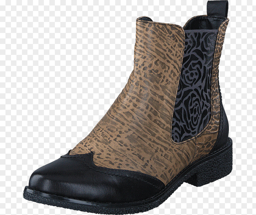 Boot Shoe Chelsea Brown Beige PNG