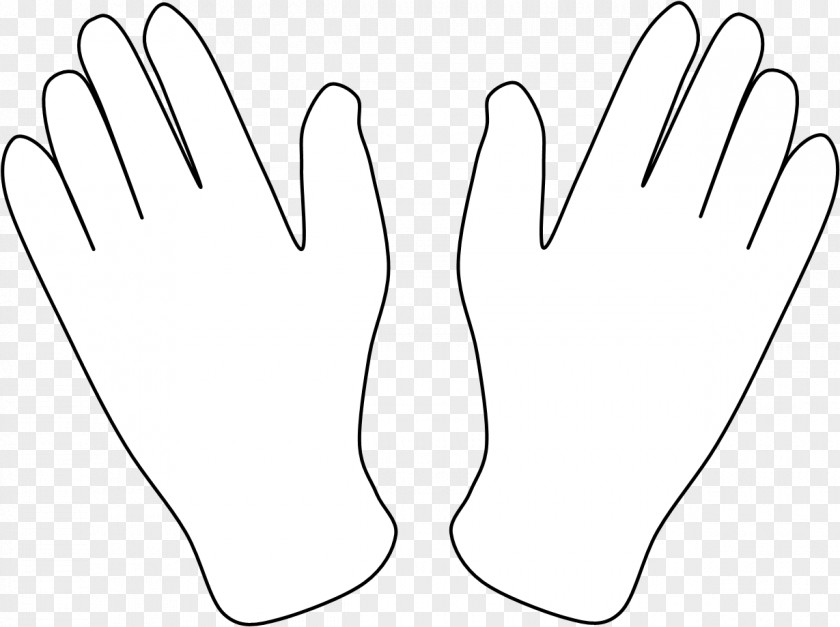 Gloves Drawing Face Line Art PNG