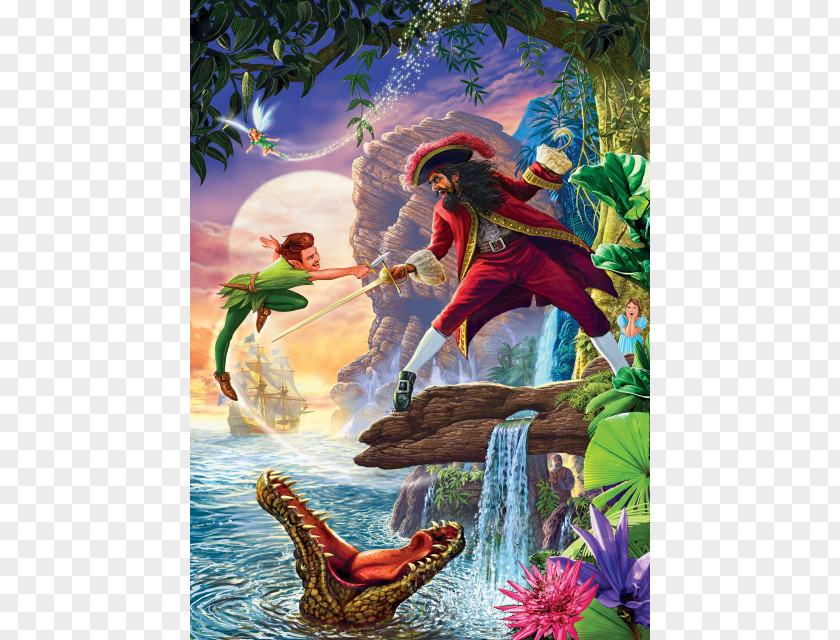 Peter Pan Jigsaw Puzzles Captain Hook And Wendy PNG