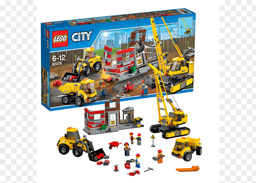 Toy LEGO 60076 City Demolition Site Lego Block PNG