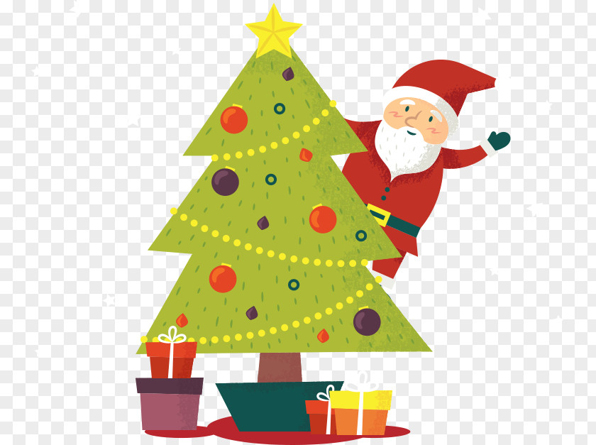 Christmas Tree Santa Claus Ornament Louis C. Hilliard, DC PNG