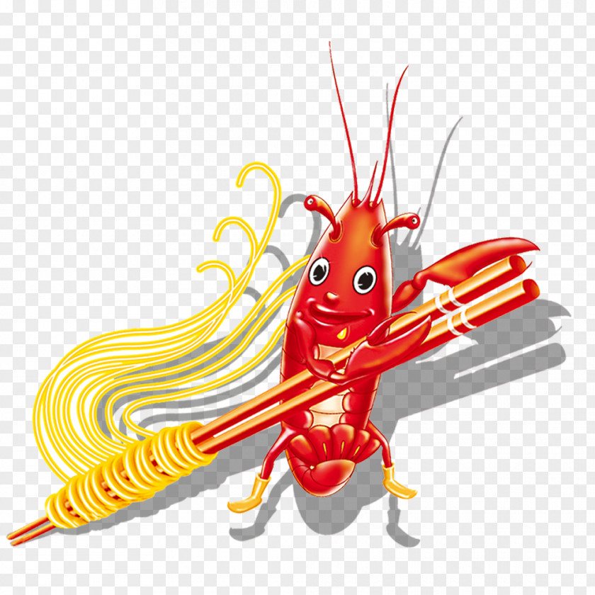 Hand-painted Lobster Seafood Crayfish Shrimp Palinurus Elephas PNG