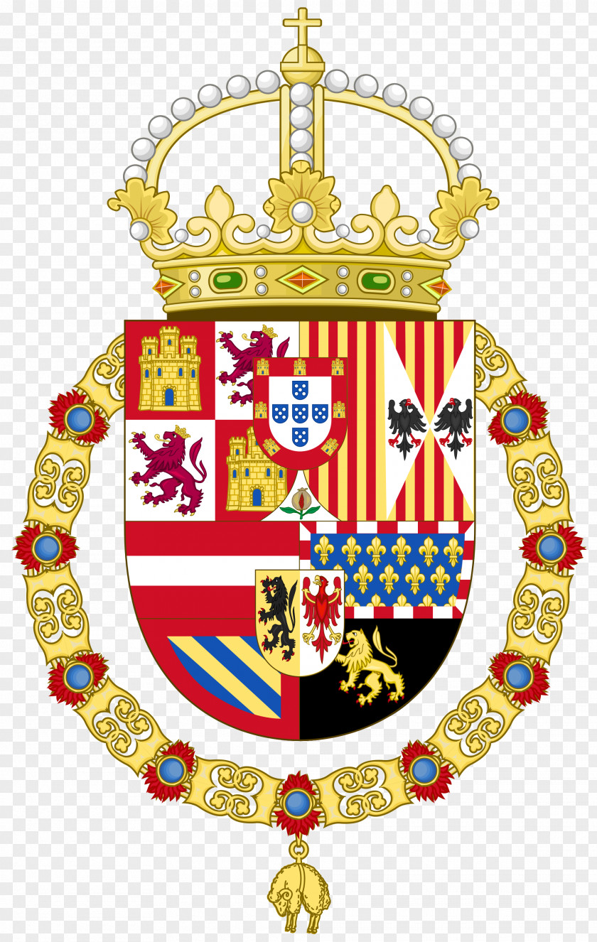 Simple Chin Coat Of Arms Spain Spanish Empire Crest PNG