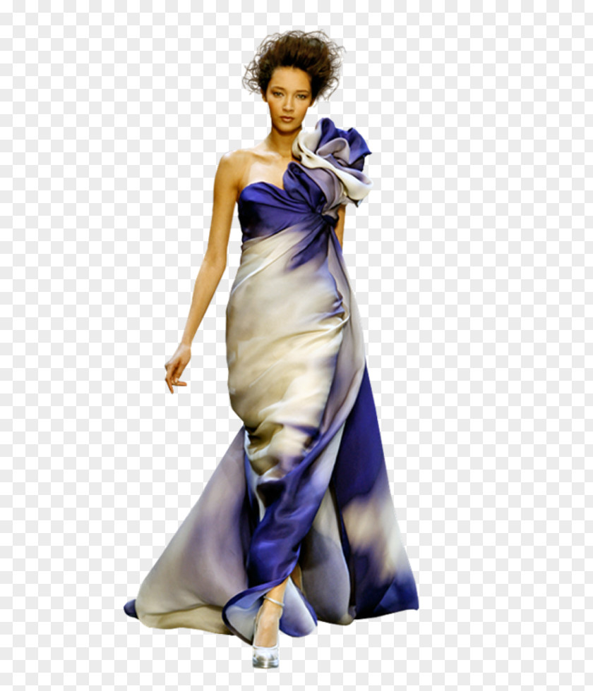 Woman Evening Gown In Dress PNG