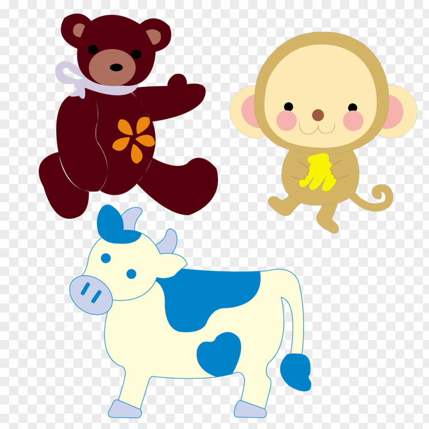 Monkeys And Cattle Clip Art PNG