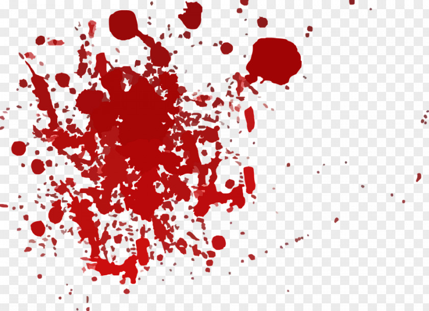 Red Splash Blood Clip Art PNG