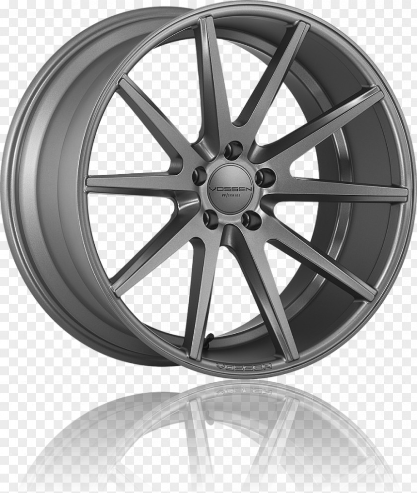 Charcoal Car Alloy Wheel Rim Spoke PNG