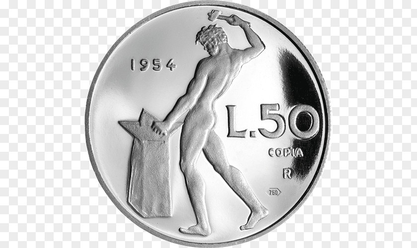 Coin 50 Lire Italy Italian Lira 1 Liret PNG