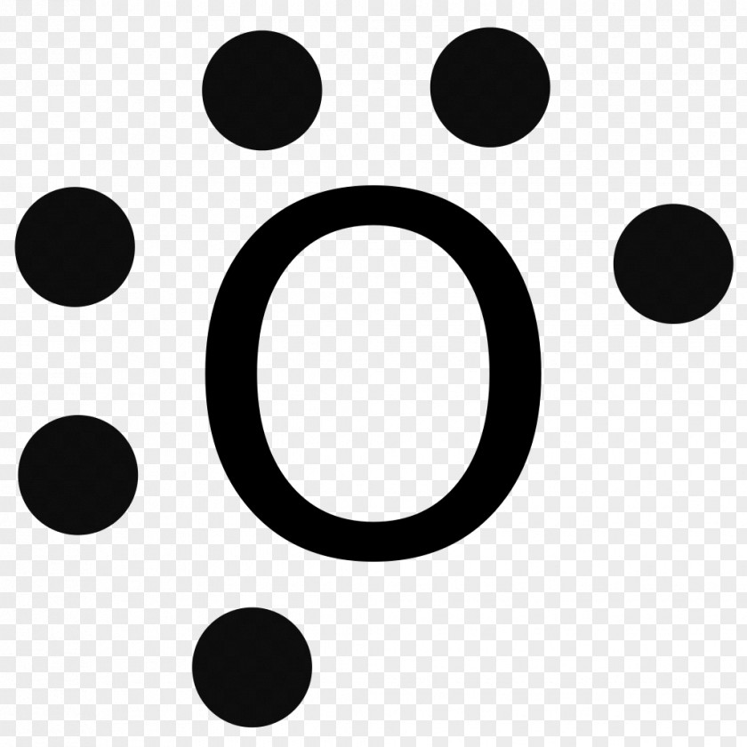 Dots Lewis Structure Oxygen Valence Electron Diagram PNG