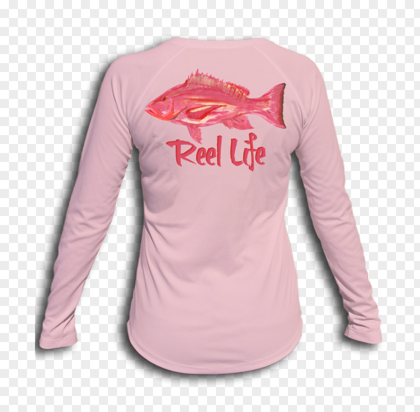 Reel Women Fishing Team T-shirt Sleeve Northern Red Snapper Clothing PNG