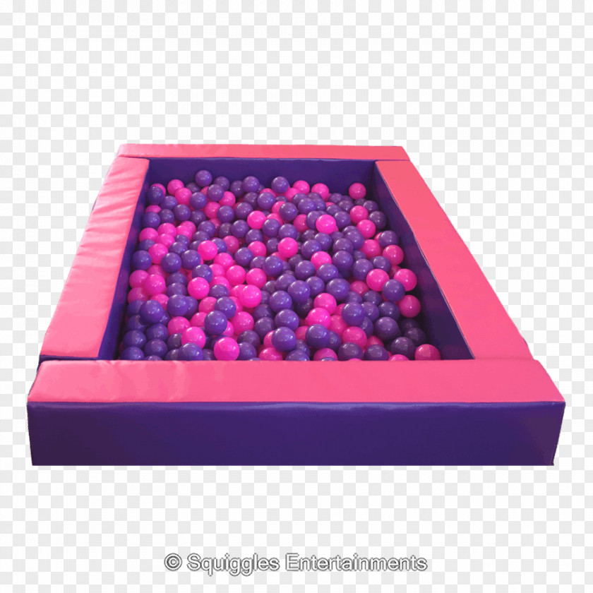 Watercolor Soft Ball Pits Purple Party Swimming Pool PNG