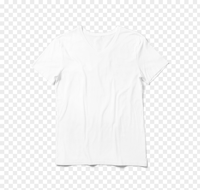 White T-shirt Shoulder Blouse Sleeve PNG
