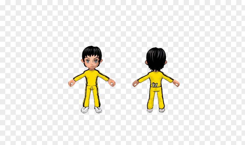 Cartoon Character Bruce Lee Positive And Negative Modeling Comics Illustration PNG
