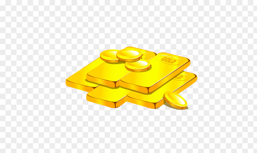 Vector Bullion Coins Gold Bar Euclidean PNG