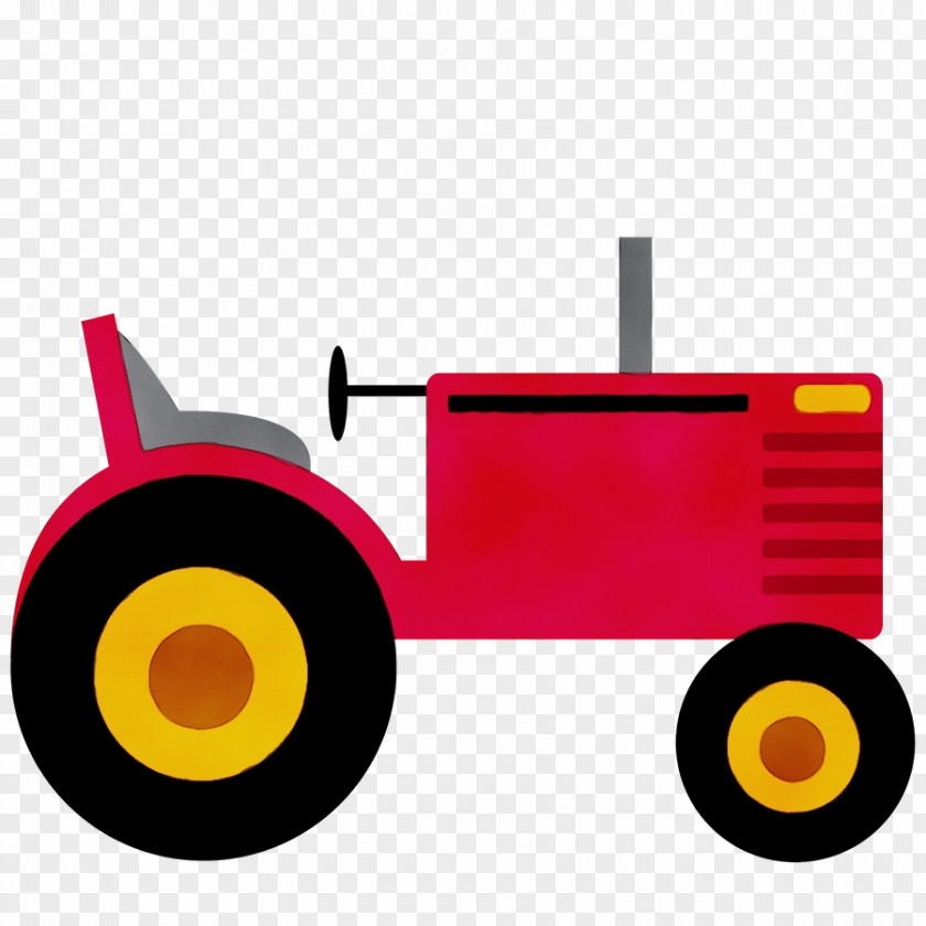 Vehicle Tractor Clip Art Yellow PNG