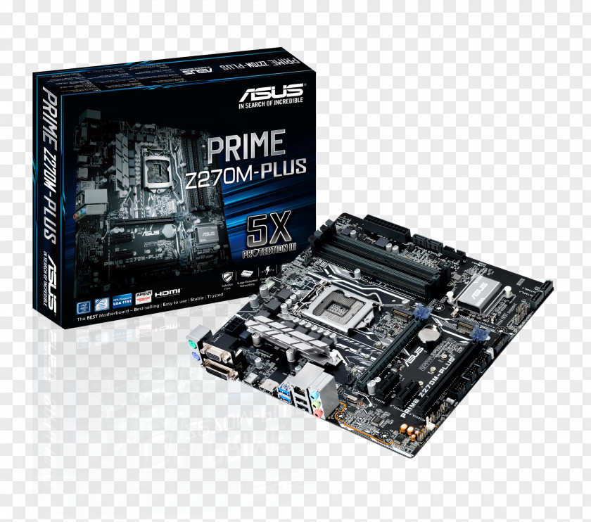 CPU Socket Intel Motherboard LGA 1151 ASUS PRIME B250M-A MicroATX PNG