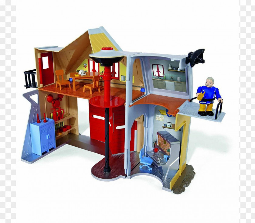 Firefighter Fire Station Simba Fireman Sam Engine Toy PNG