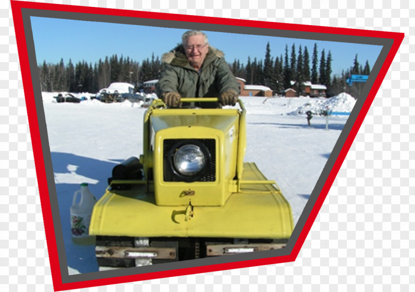 Alaska Vintage Snow Sports Fairbanks Tired Iron Racing Vehicle PNG