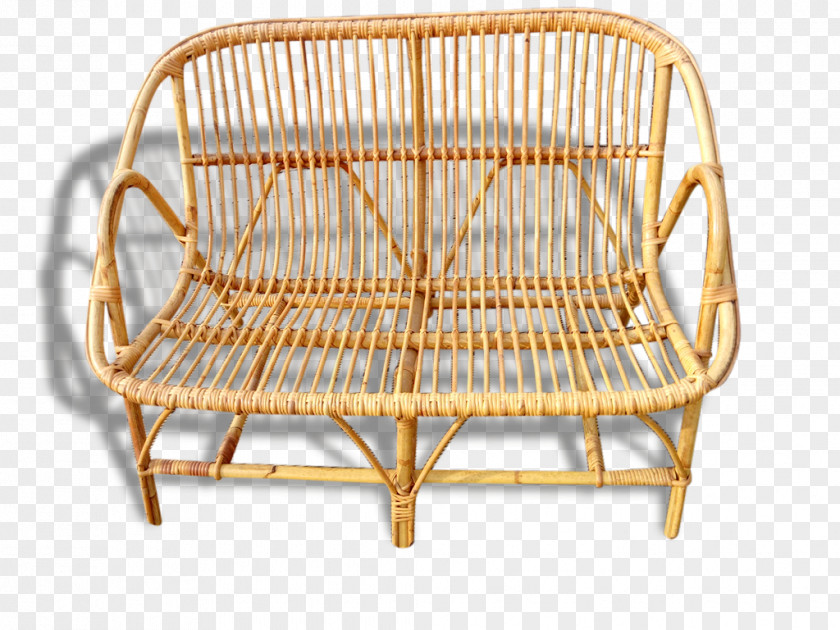Chair Wicker Rattan Couch Furniture PNG